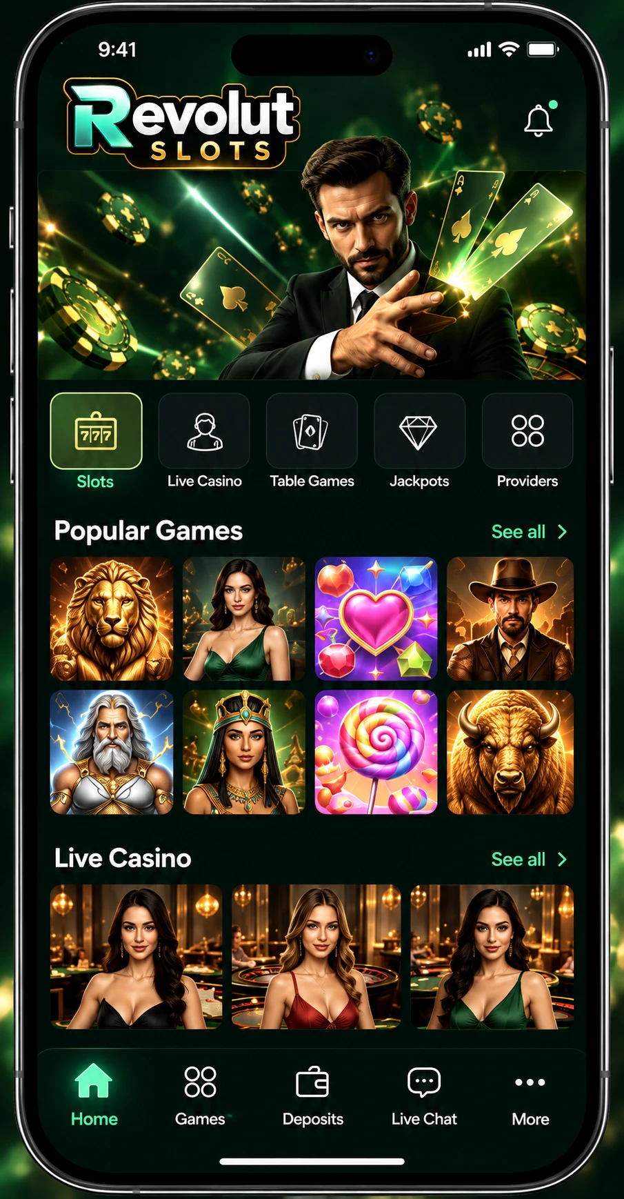 Download the Revolut Slots App